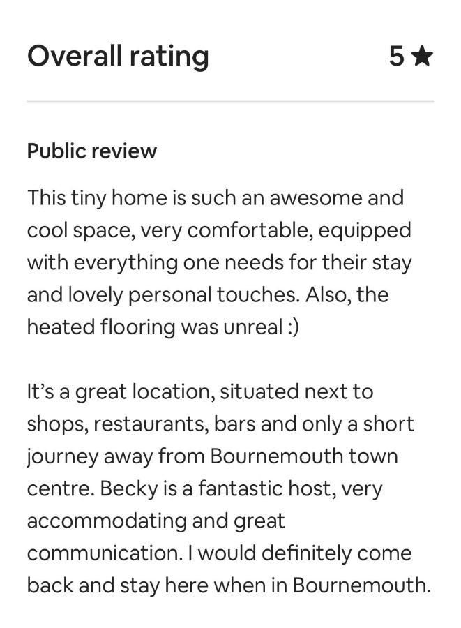 Tiny Home, Boscombe Manor 伯恩茅斯 外观 照片